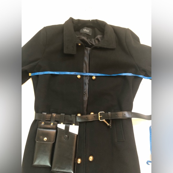 AKIRA BERLIN TRENCH JACKET WITH UTILITY BELT SIZE: XL - Picture 6 of 16